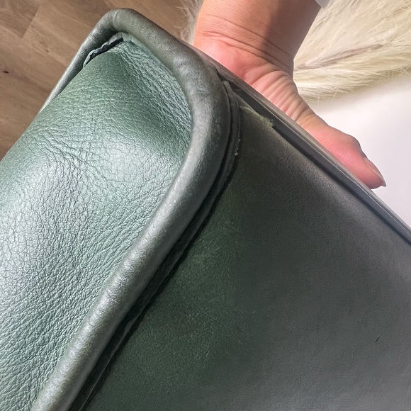 Vintage Coach Manor Bag Green 9977 - Picture 10 of 14